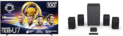Hisense 100U75QG Mini-LED TV with Saturn Soundbar Bundle